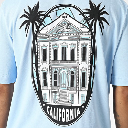 Tee Shirt Oversize Large Bleu Clair