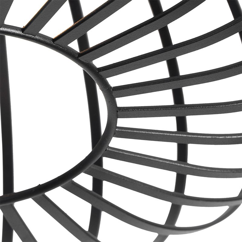 Design plafondlamp zwart 39 cm - Johanna