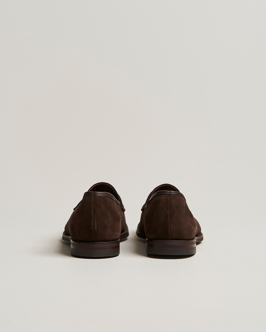 Crockett & Jones Harvard City Sole Dark Brown Suede