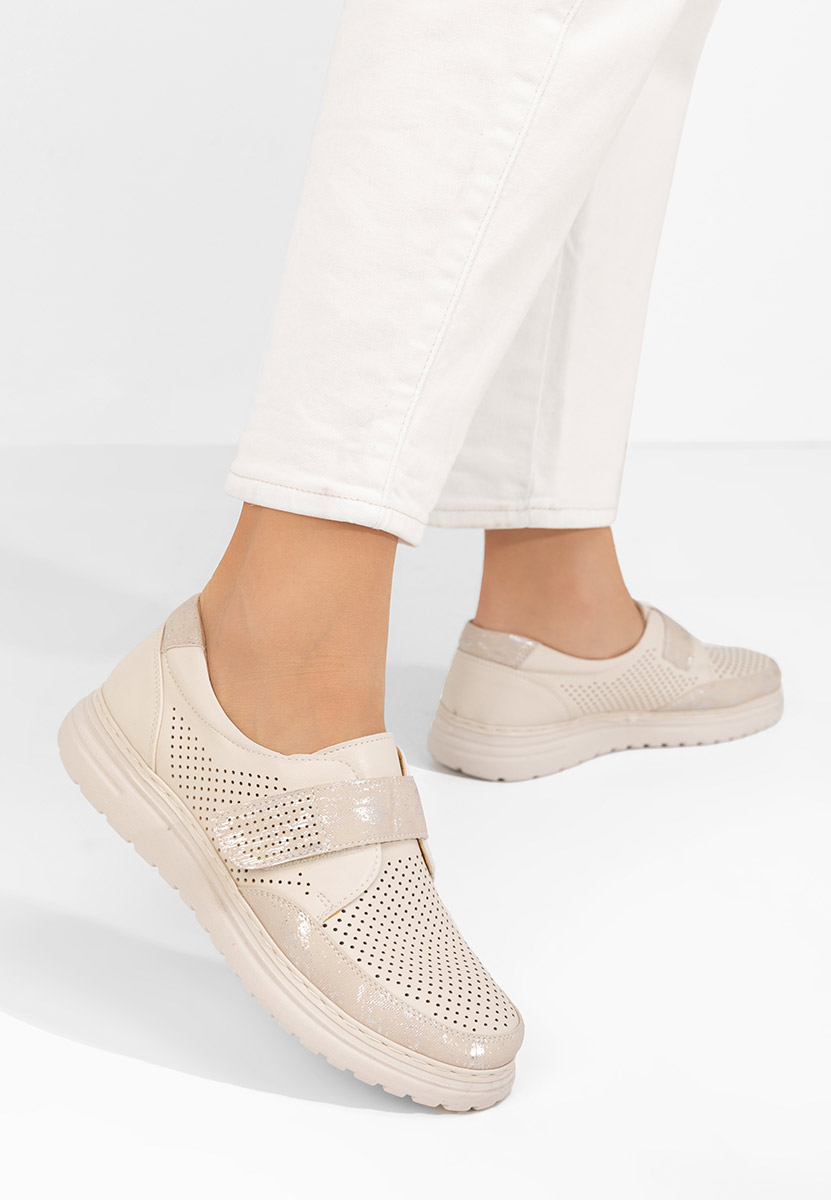 Chaussures casual femme beige Mayalia