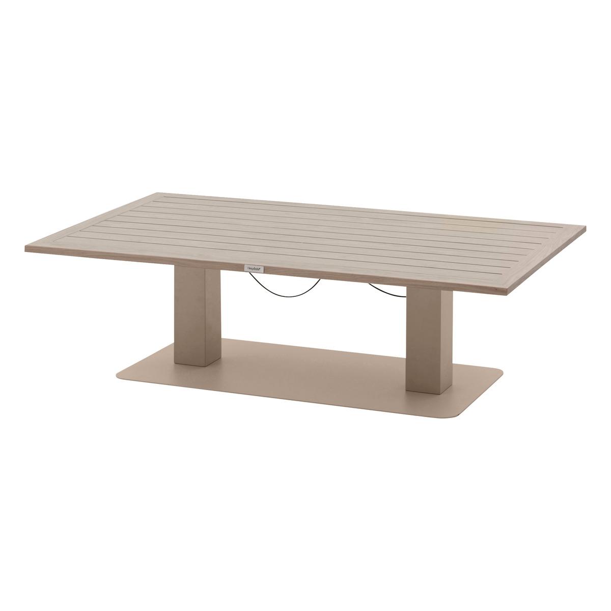 TABLE RELEVABLE RECTANGLE SALIMIA ARGILE LIN