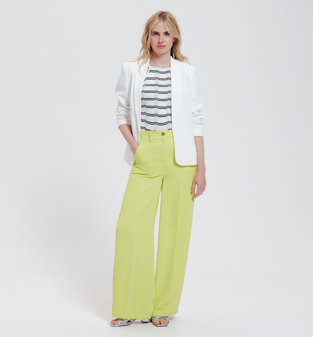 Veste de tailleur unie Femme - Ecru