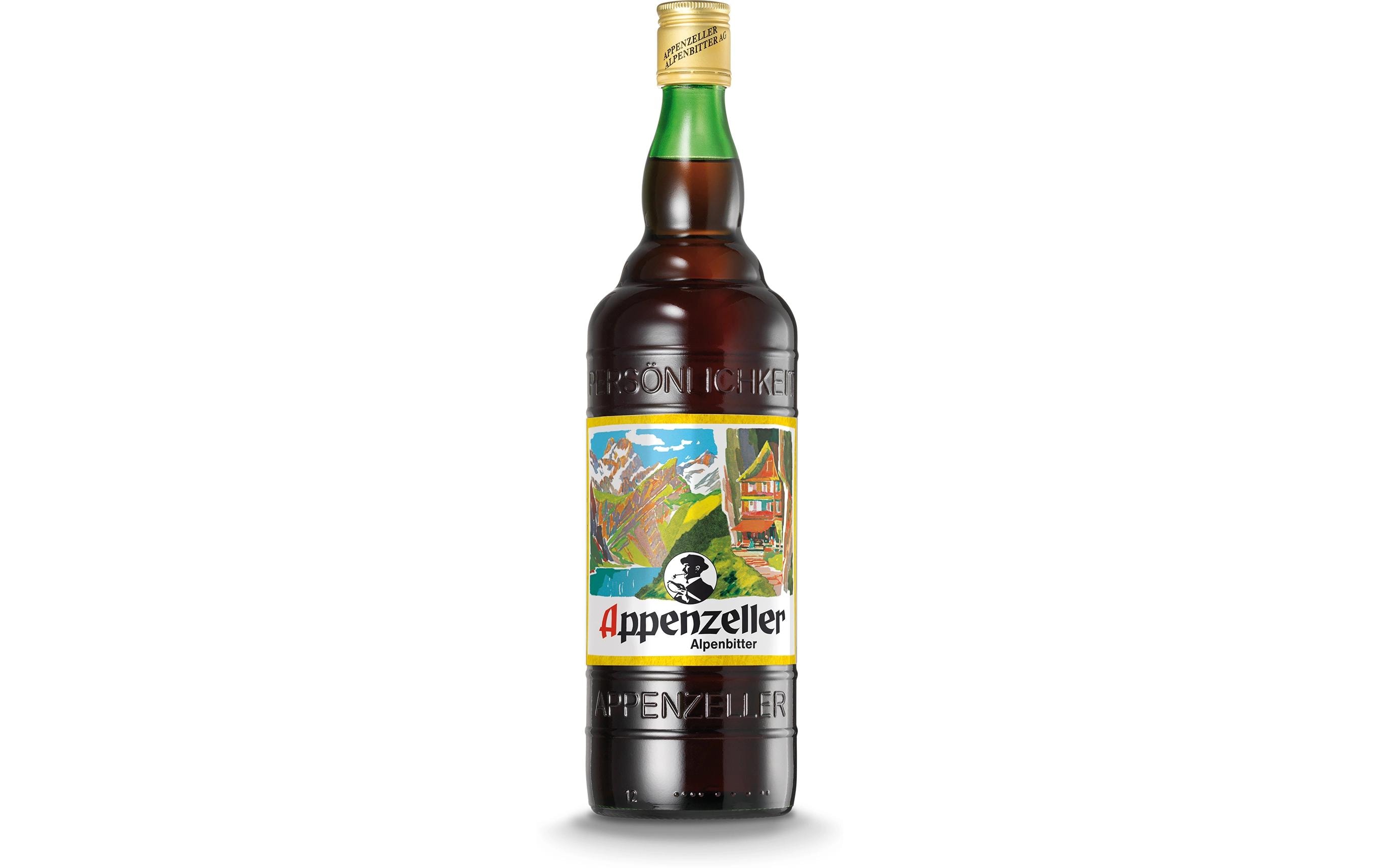 Alpenbitter 1 lSchweizer Bitterspirituose aus diversen Kräutern