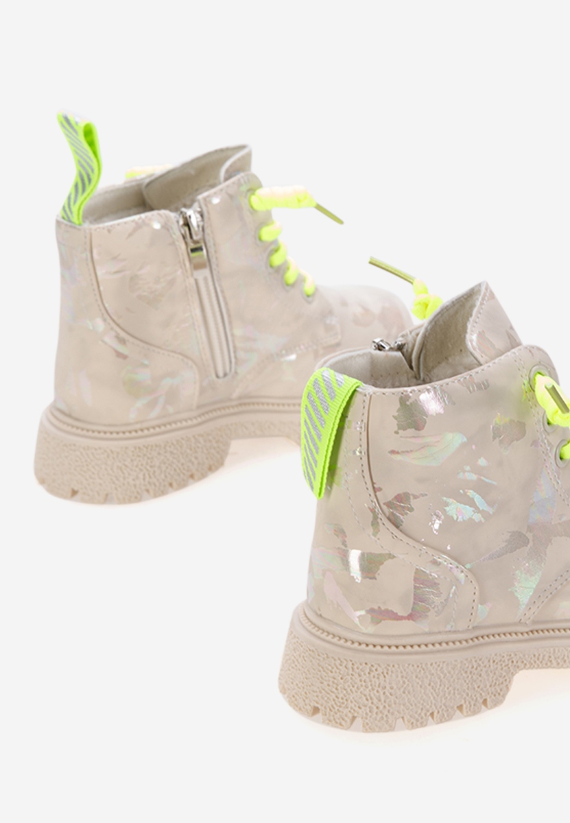 Bottines filles beige Lens