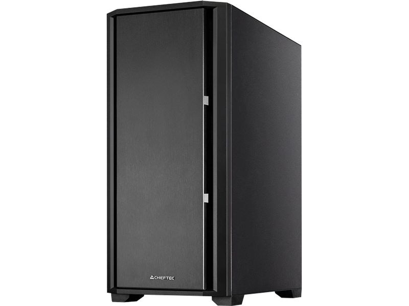 Chieftec PC-Gehäuse AS-02B-OP Kompaktes und elegantes Mid-Tower PC Gehäuse