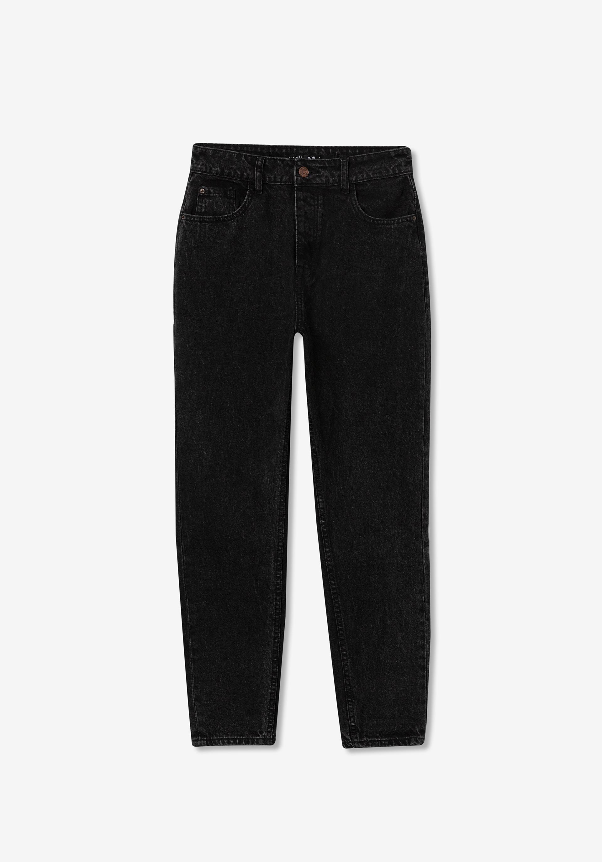 Jeans Mom Fit Cintura Alta