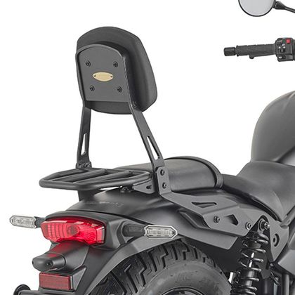 Sissy bar Givi Noir avec porte-paquet - Noir