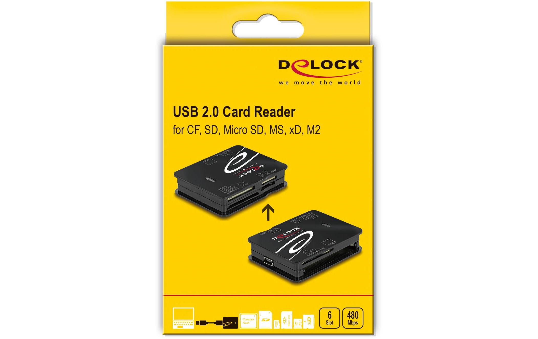 Card Reader Extern 91007 All in 1 USB 2.0Externer Cardreader für 57 verschiedene Speicherkartentypen