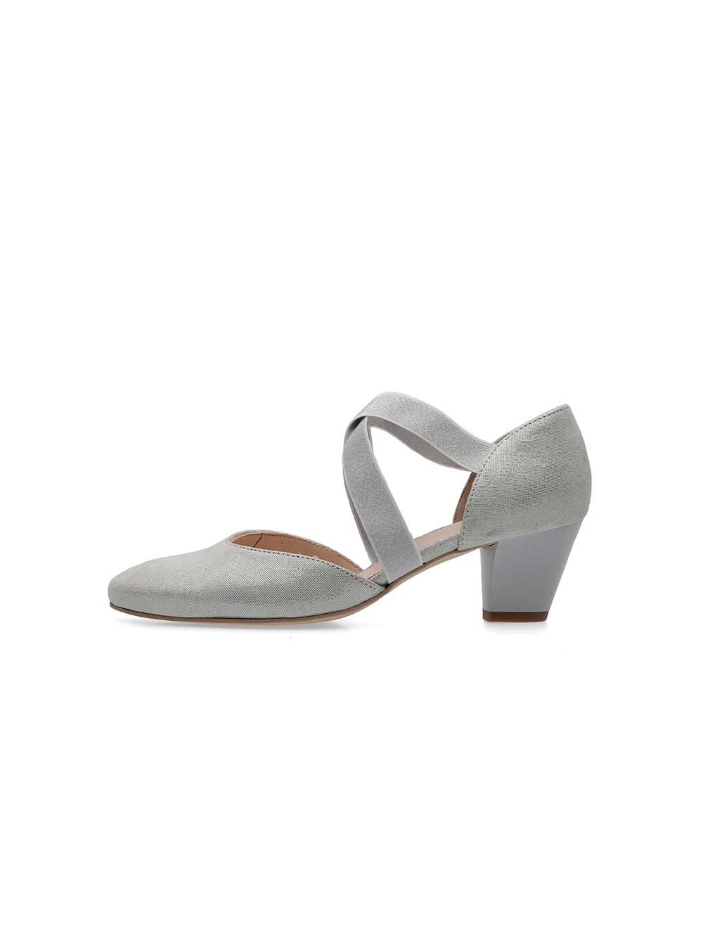 Pumps Toulouse weiß-grau