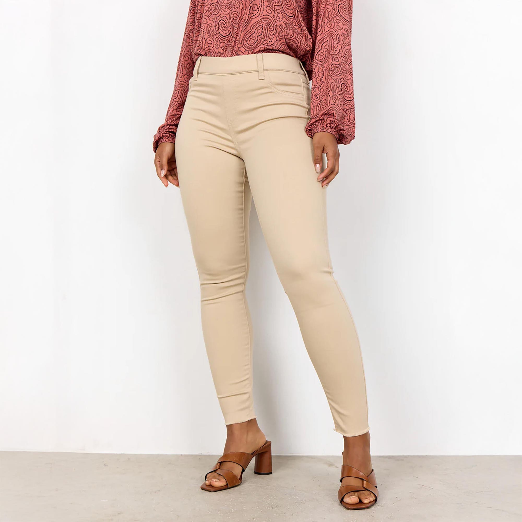 Pantalon Femme beige
