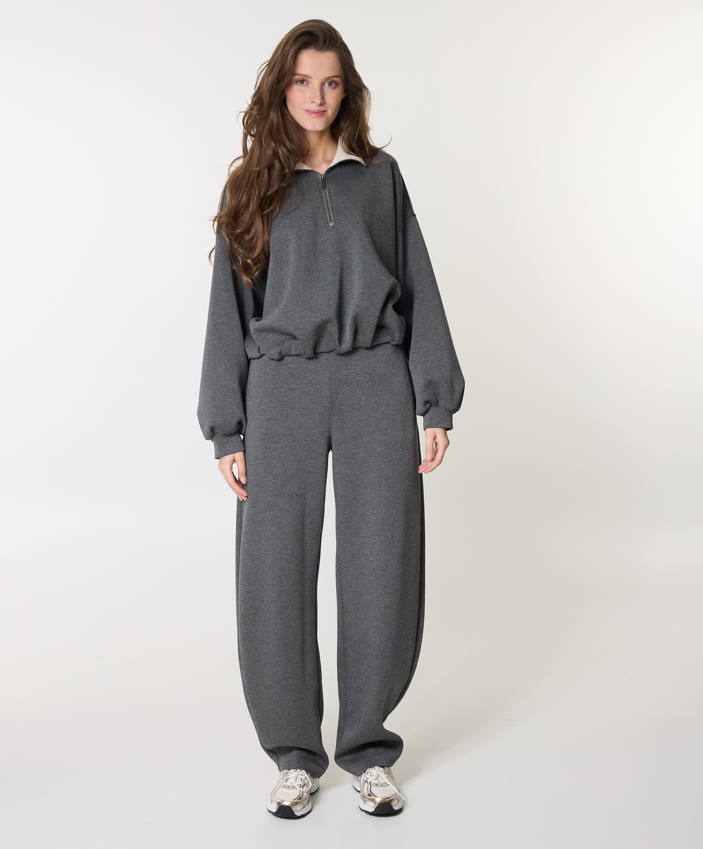8PM Dames sweater grijs