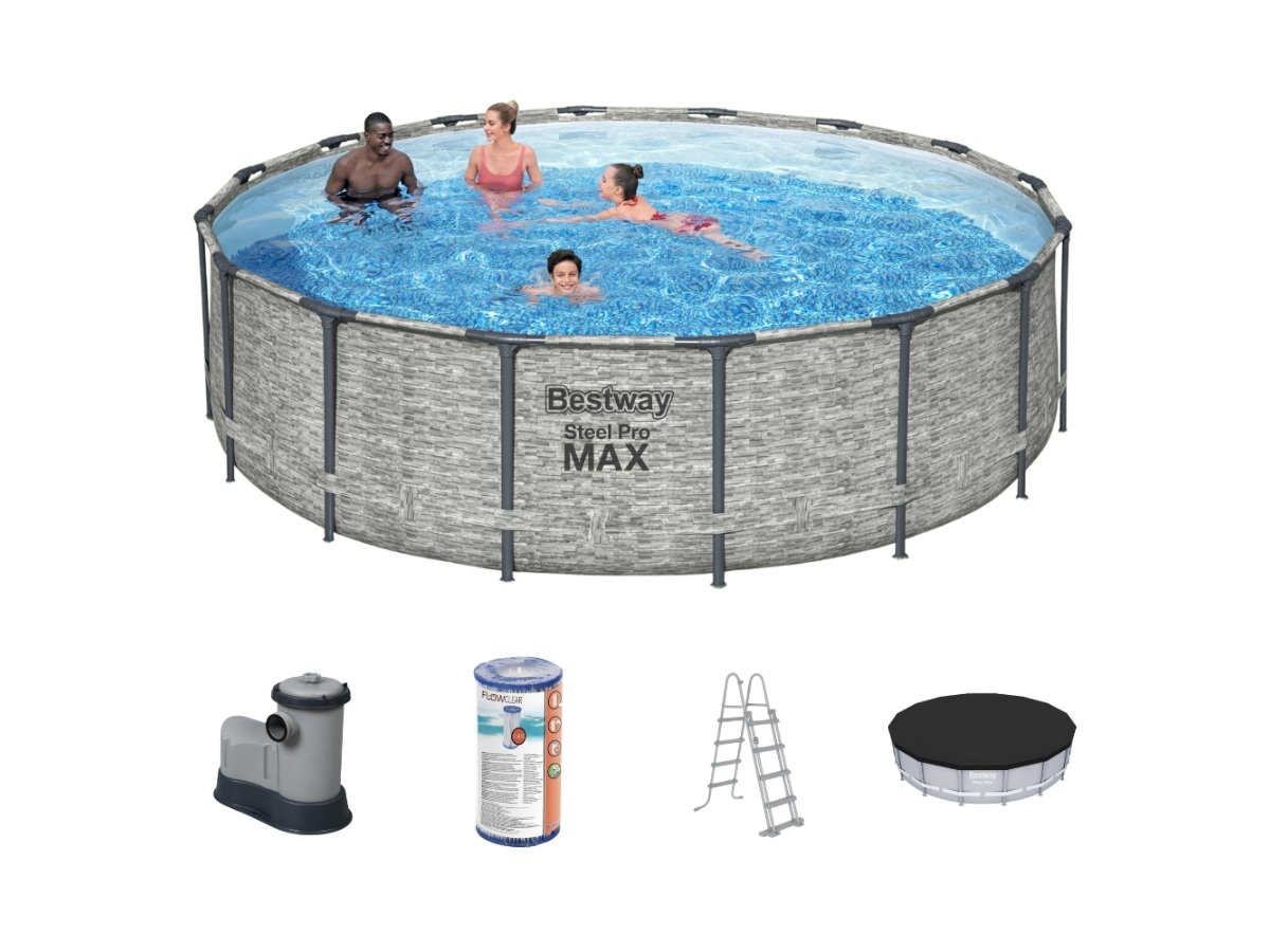 Bestway Steel Pro MAX 549x122cm Zwembad – 5-delig