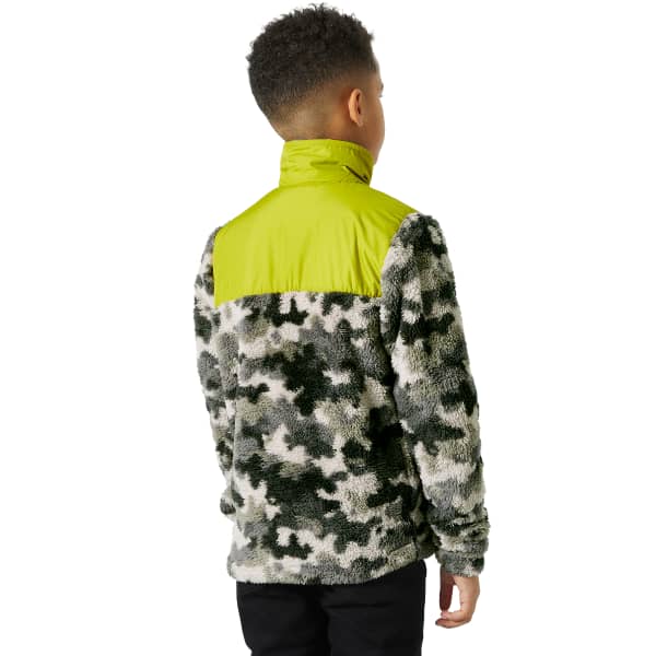 Sweat polaire HELLY HANSEN JR CHAMP 1/2 ZIP MIDLAYER CONCRETE CONCRETE AOP