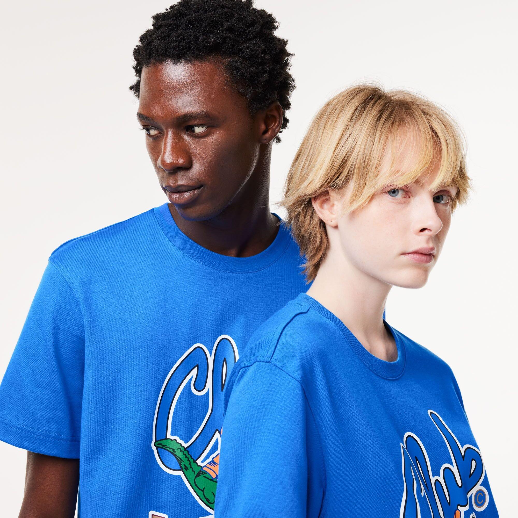 Lacoste Relaxed Fit Signature Print T Shirt