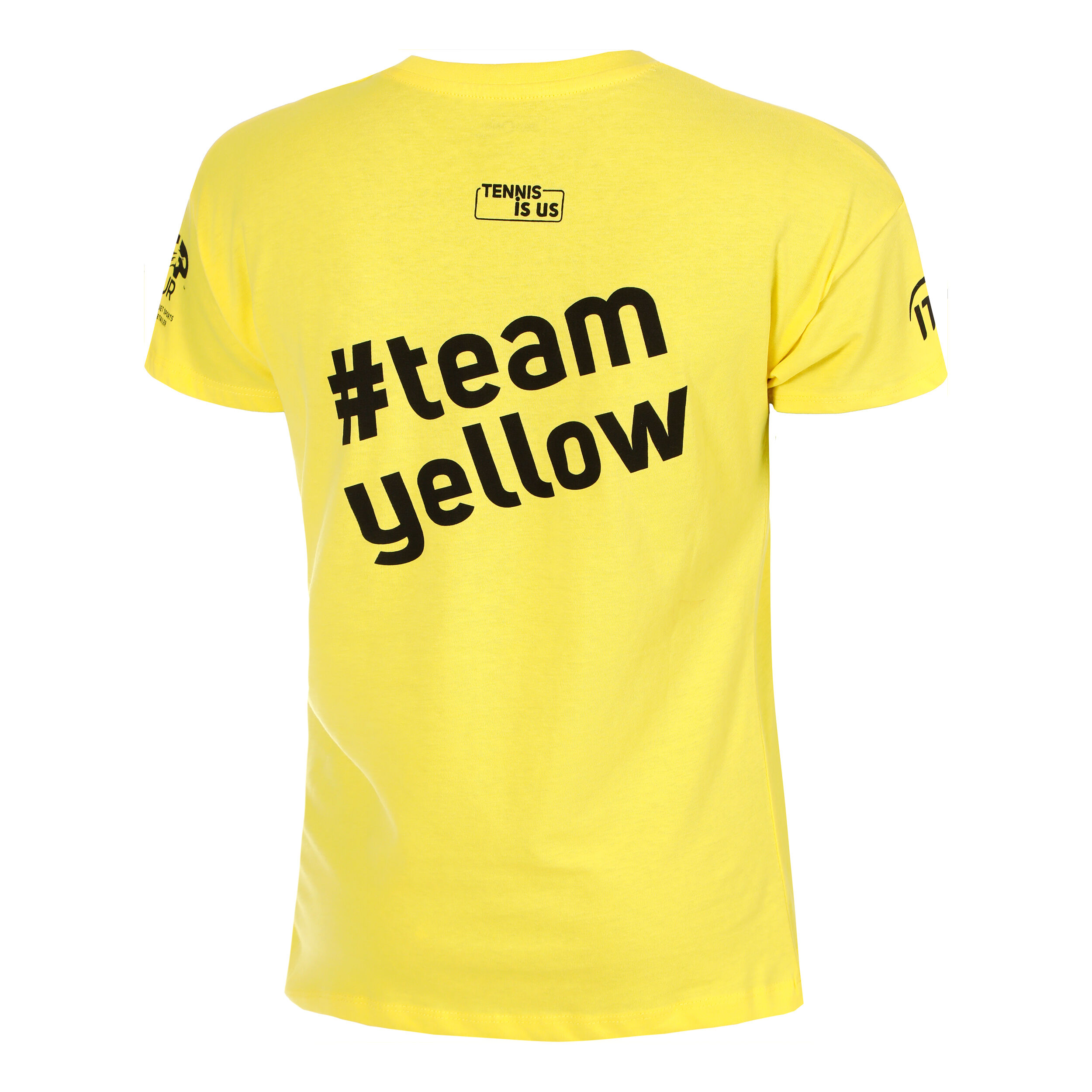 Tennis-Point Team Yellow T-shirt Femmes - Jaune , Noir