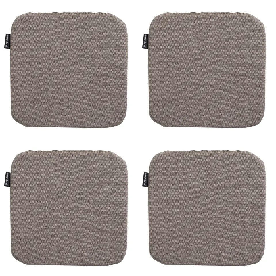 Madison - Zitkussen Manchester taupe - Ca. 40x40 cm - Set van 4