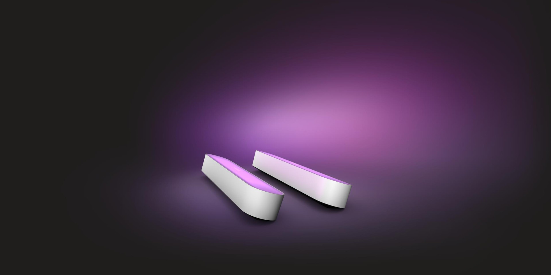 Philips Hue - White & Color Ambiance Play-Lysskinne 2-Pakke Hvid