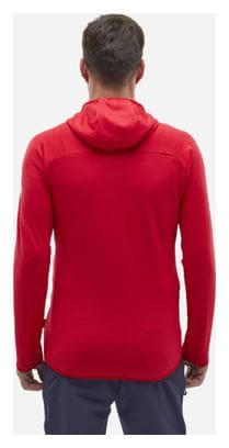 Polaire Millet Fusion Grid Hoodie Rouge Homme