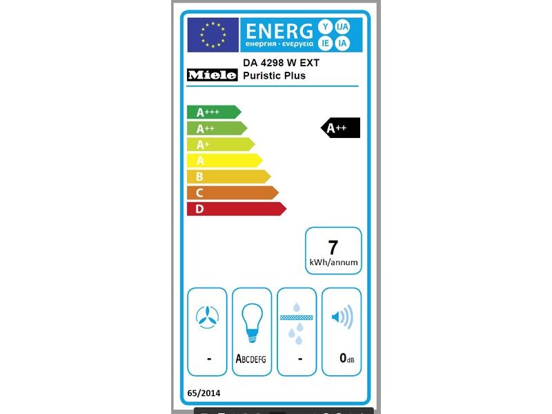 Miele Wandhaube DA 4298 W Puristic Plus 3   intensiv Stufen Dunstabzugshaube
