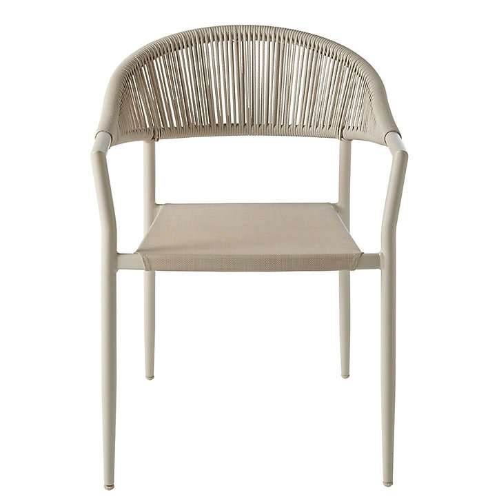 Fauteuil de jardin GoodHome Coline en cordon synthétique - Coloris sable - Hauteur 79 cm