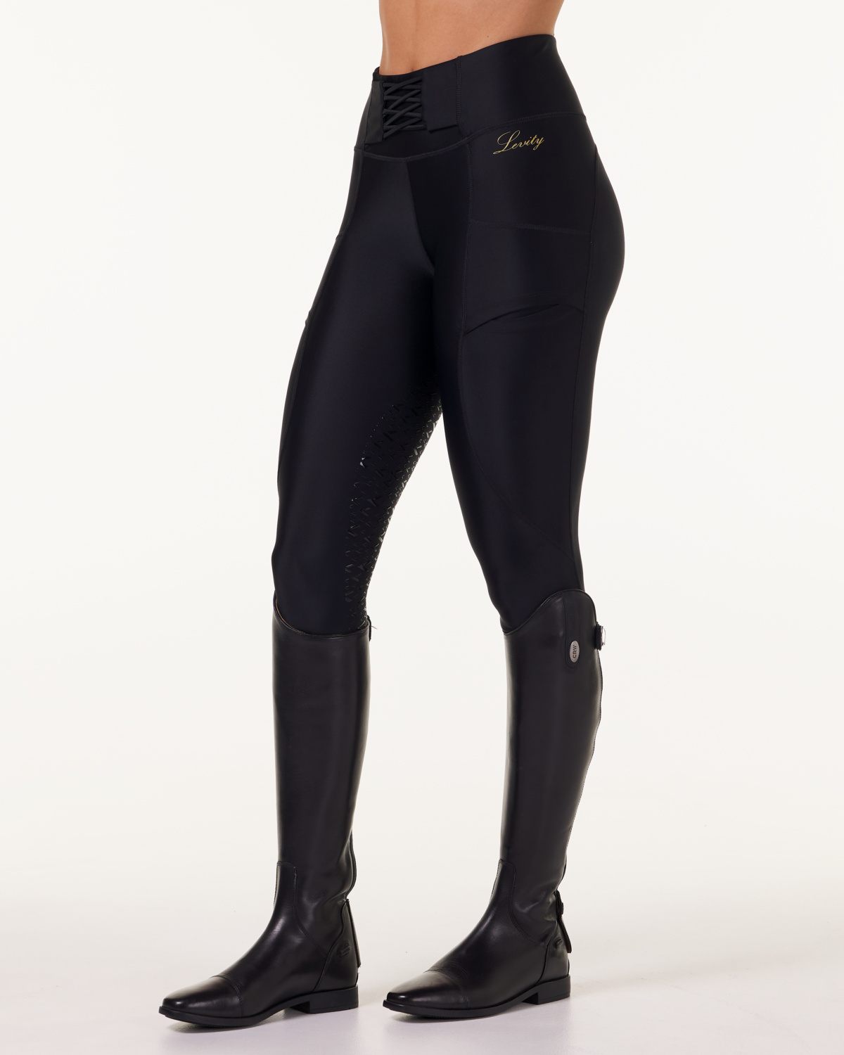 LEVITY Lilly Function Equestrian Riding Tights Black