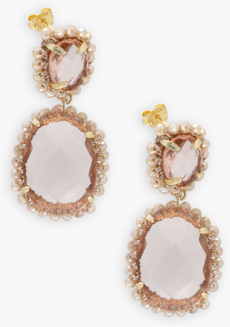 oranje lott. gioielli sieraad pendant earring double m