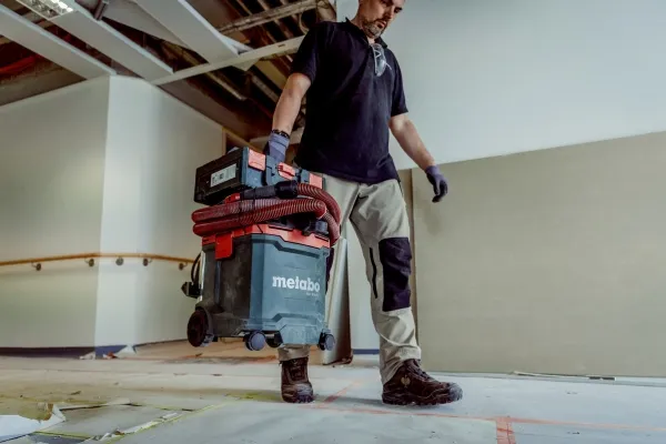Metabo ASA 30 M PC, 1200 W, Tromle vakuum, Tør&våd, 30 L, 78 dB, Sort, Grøn, Rød