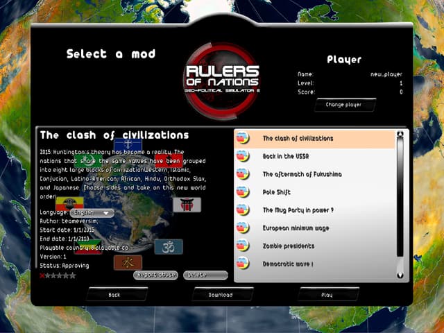 Modding Tool add-on for Rulers of Nations
