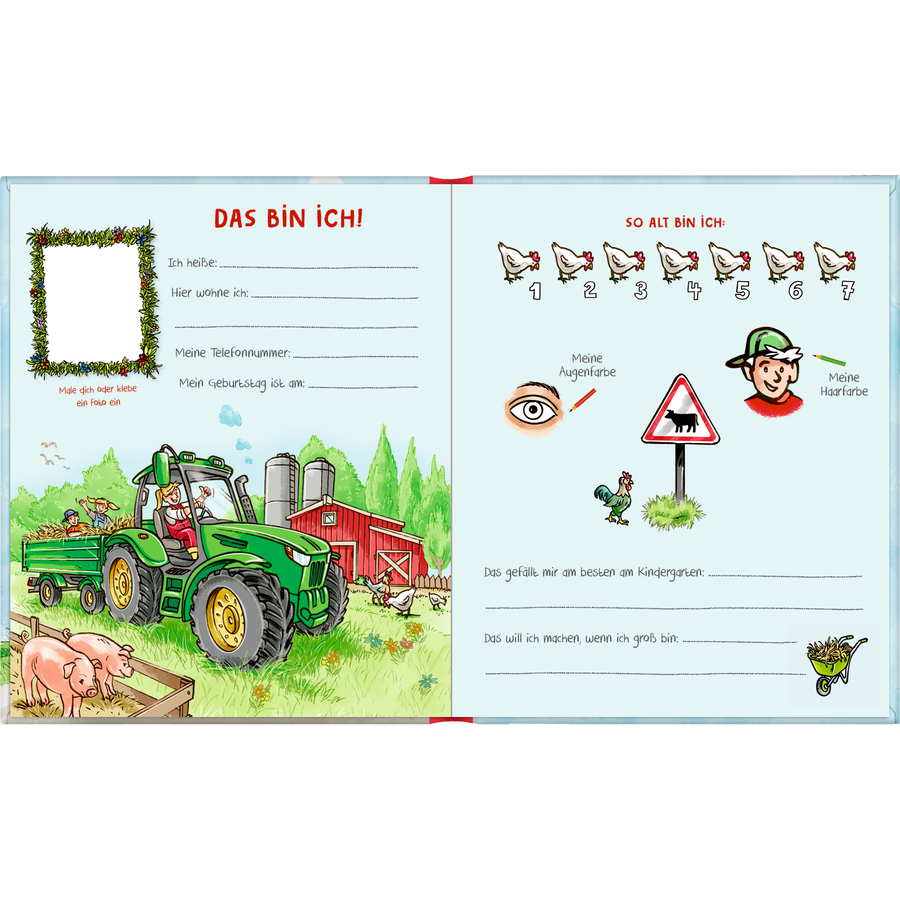 COPPENRATH Freundebuch: Meine Kindergartenfreunde - Bunte Fahrzeuge