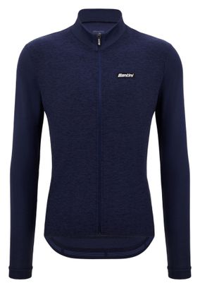 Maillot Manches Longues Santini Pure Bleu