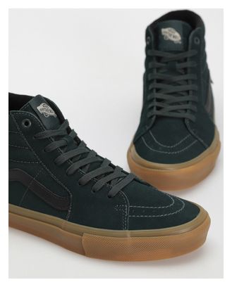 Paire de Chaussures Vans Skate Sk8-Hi Vert/Gum