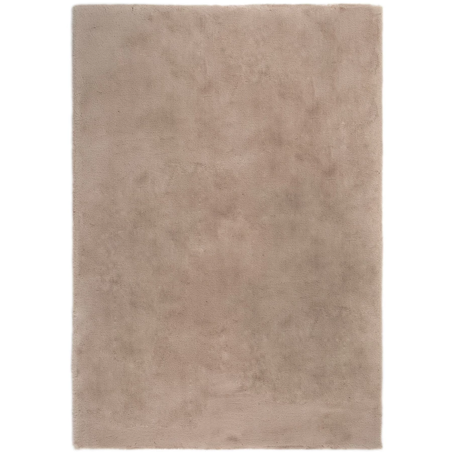 HOMCOM Teppich aus flauschigem Hochflor 120 cm lang braun