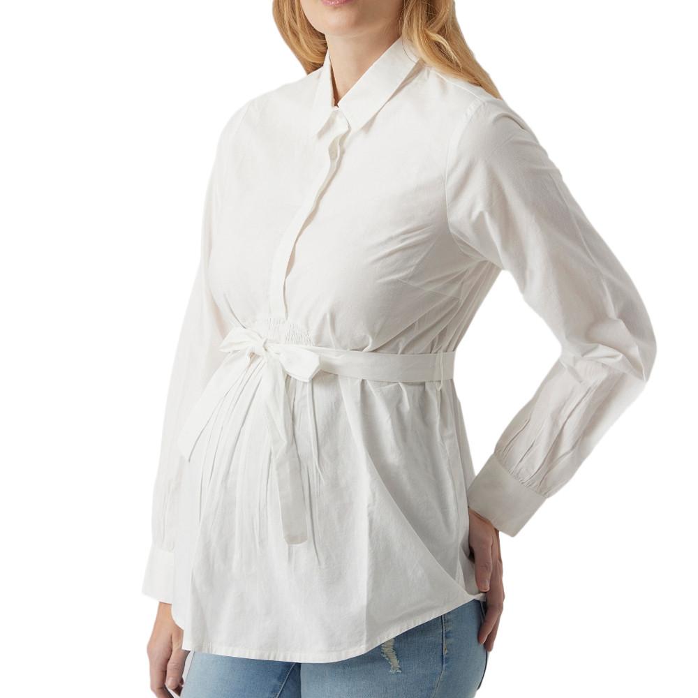 Mamalicious Chemise de Grossesse Blanche Femme Mamalicious Leticia