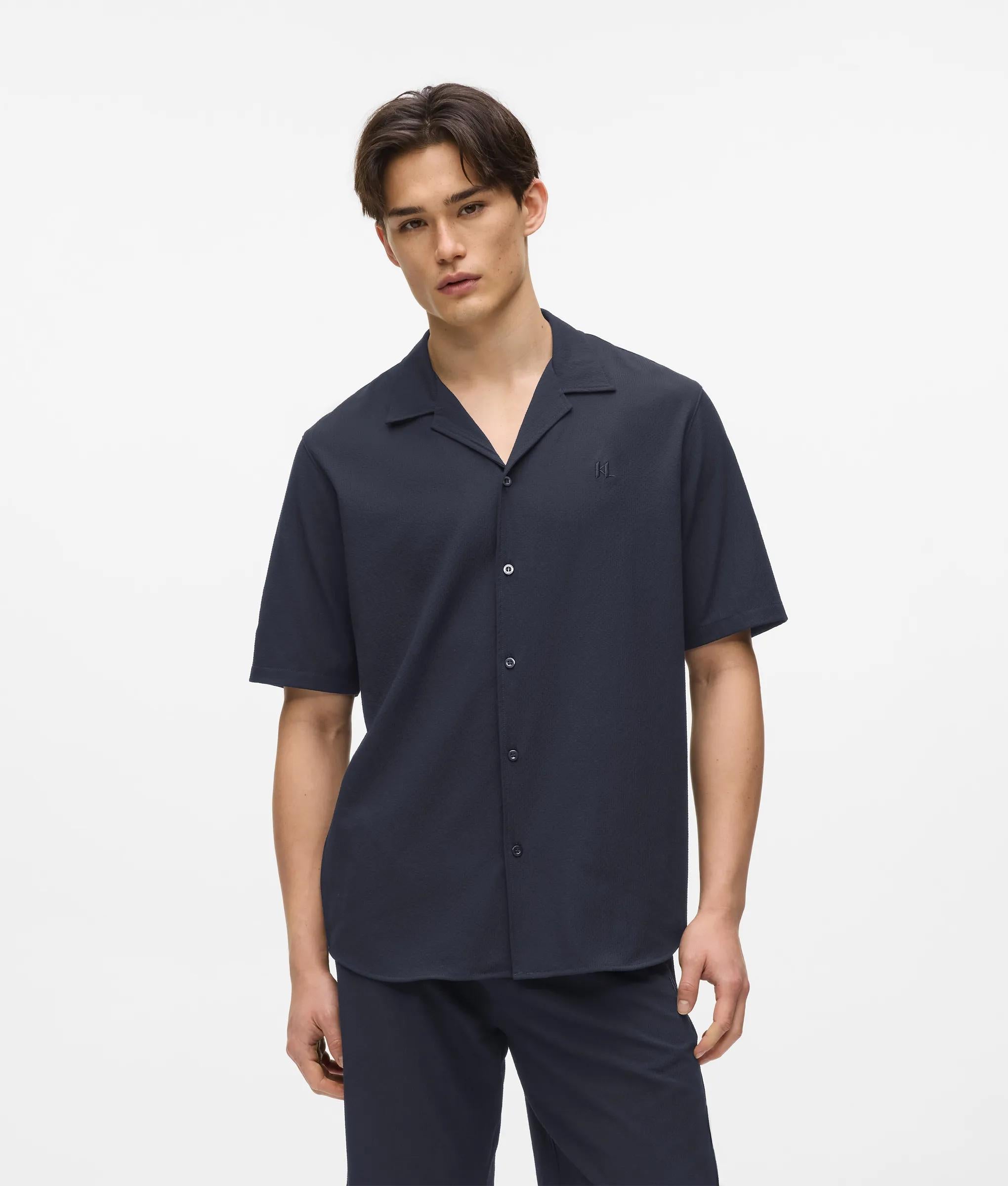 Monogram shirt met korte mouwen