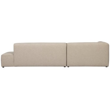 WOOOD hoekbank Inez naturel polyester met verlenging links