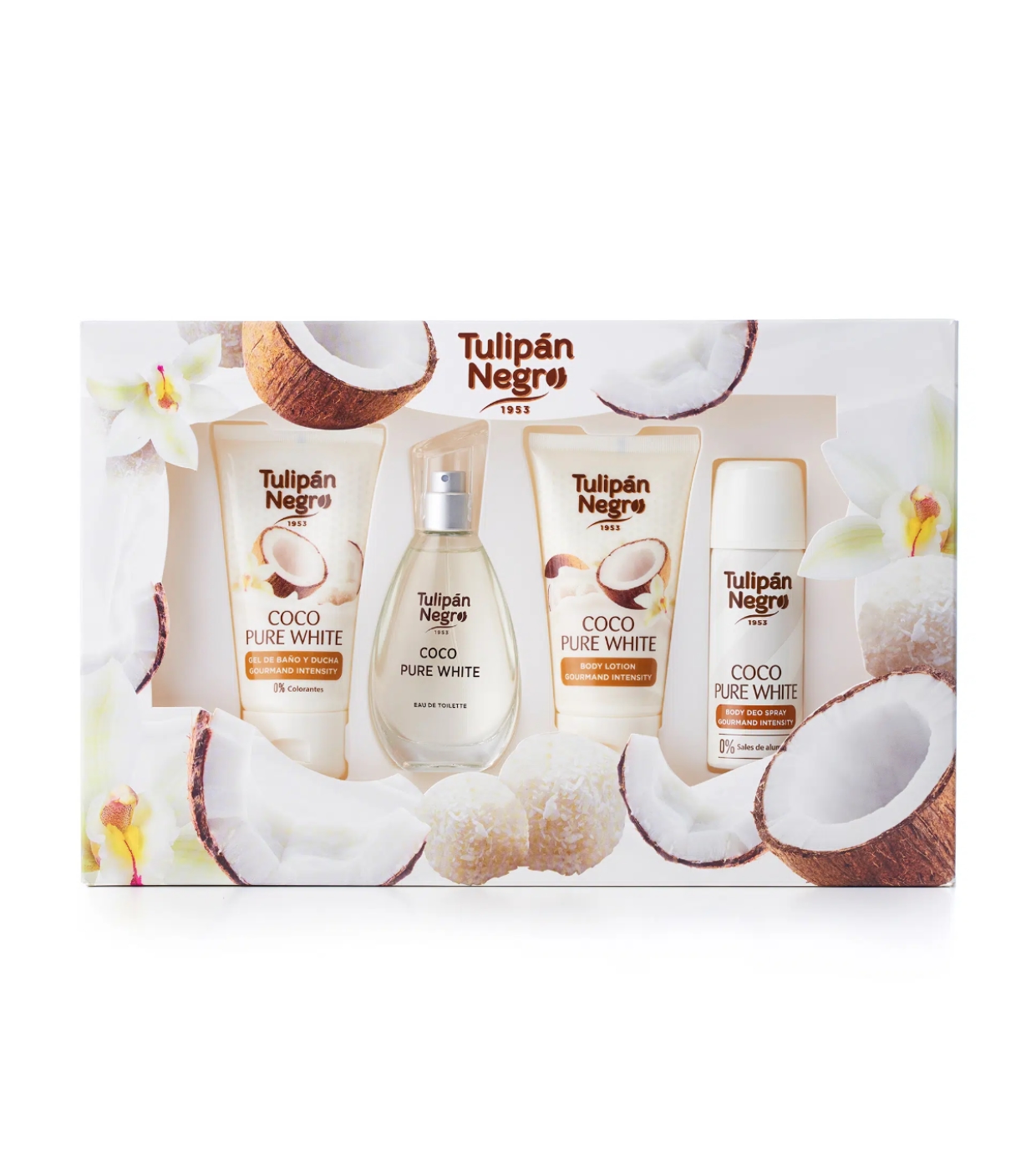 Tulipán Negro - *Gourmand Intensity* - Conjunto Presente - Coco Pure White