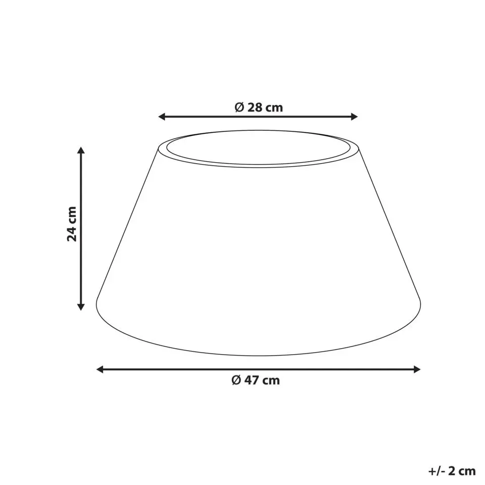 FLOCON - Kerstboomrok - Lichtbruin - ⌀ 50 cm - Rotan