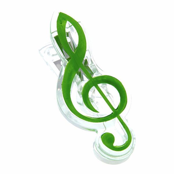 agifty Music Clip Violin Clef Green