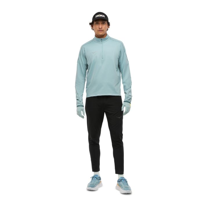 Hoka Herre Trøjer GlideTech Quarter Zip Blå