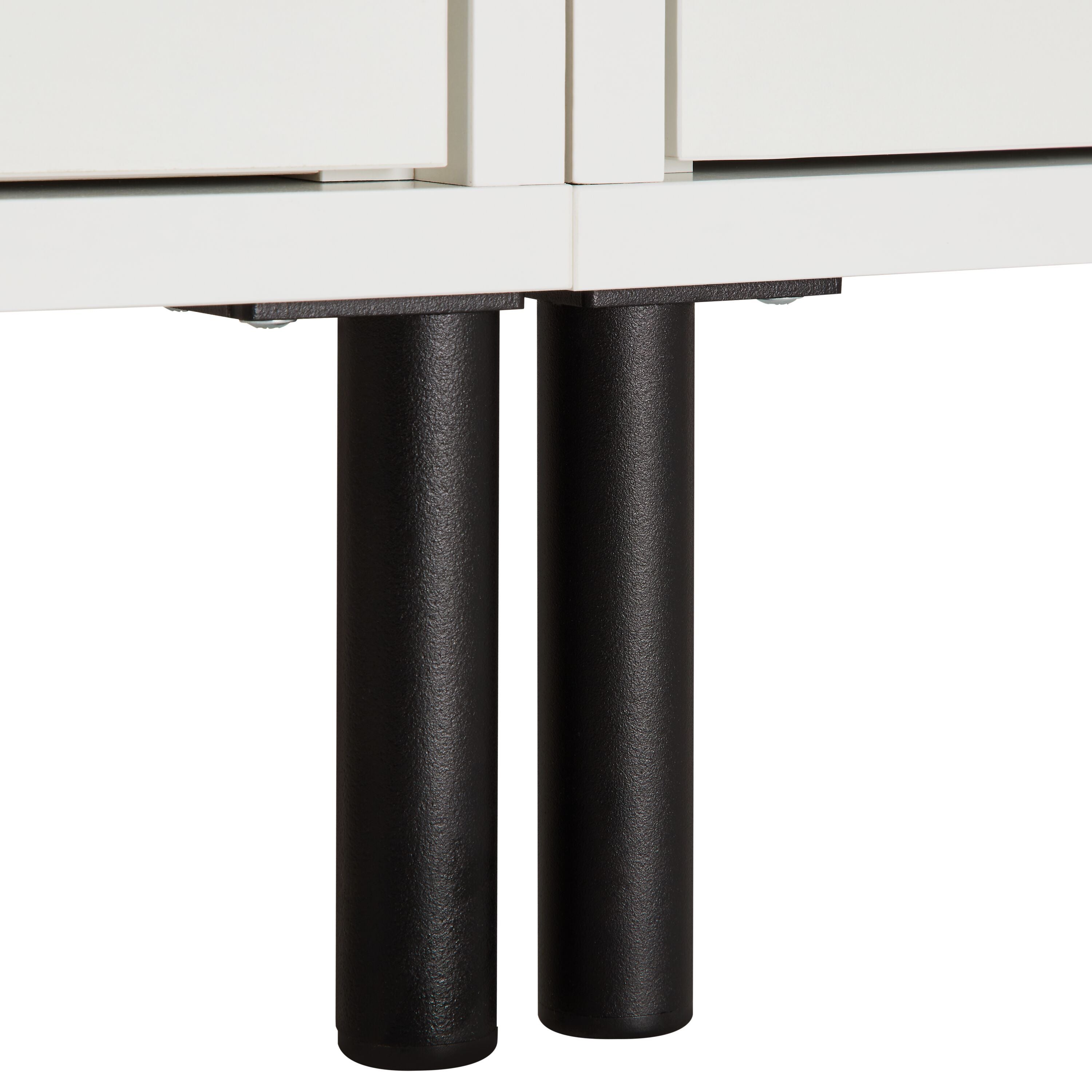 FINJA Highboard - Weiss / B: 80.0 cm x T: 36.0 cm x H: 132.0 cm