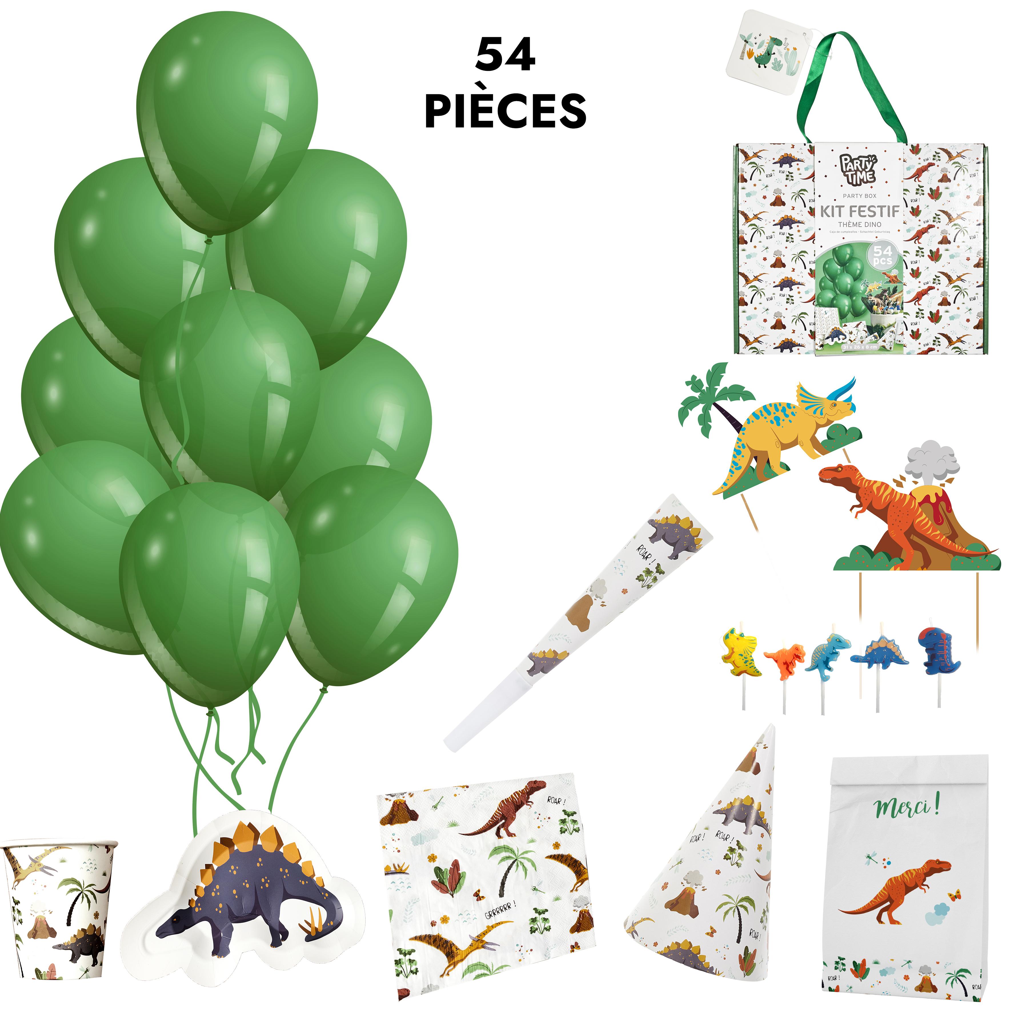 BOITE ANNIVERSAIRE DINOSAURE 53 PIECES