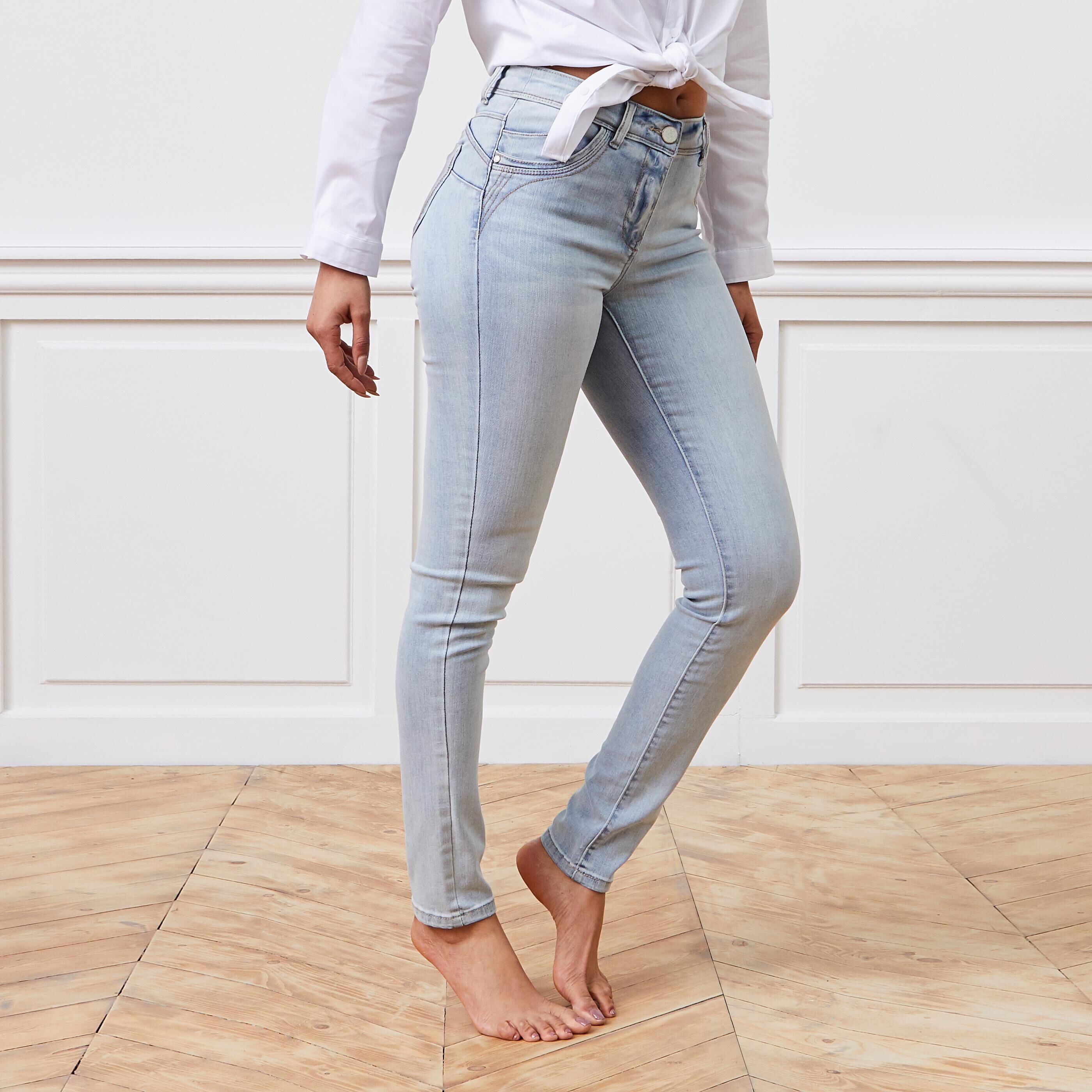 Jean slim push up RIO femme - LIGHT STONE