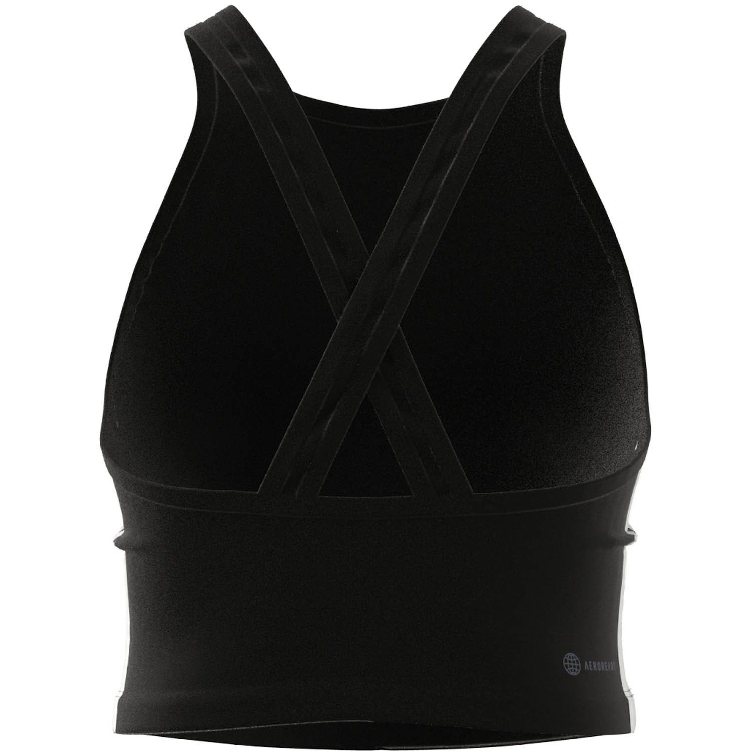adidas  Aeroready 3-Stripes Crop Tanktop