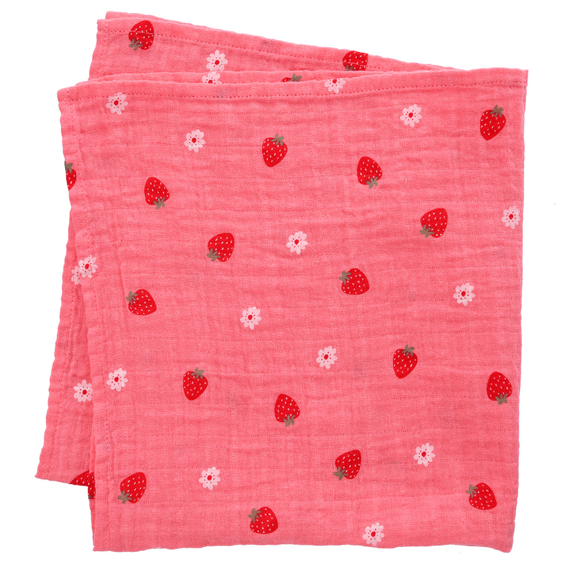 Topomini 3 Musselintücher mit verschiedenen Motiven rosa / weiss / pink