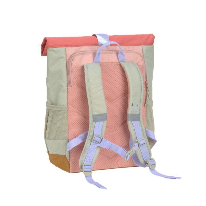 Lassig Lassig Medium Rolltop backpack Sunny Explorer Roze/Pink