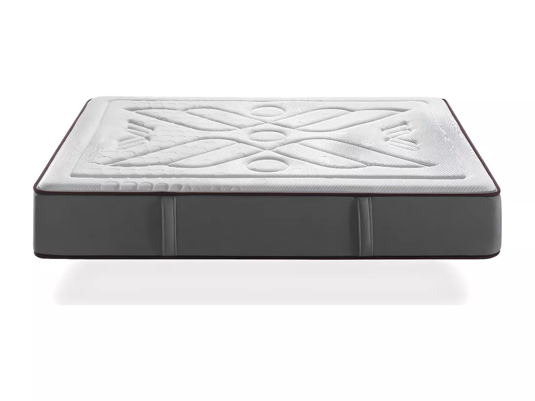 Matelas a memoire de forme 180X200 LYRA VISCO FOAM, Epaisseur 27 CM, Hautement adaptable. Ergonomique. 7 zones de confort et reduit les points de pression
