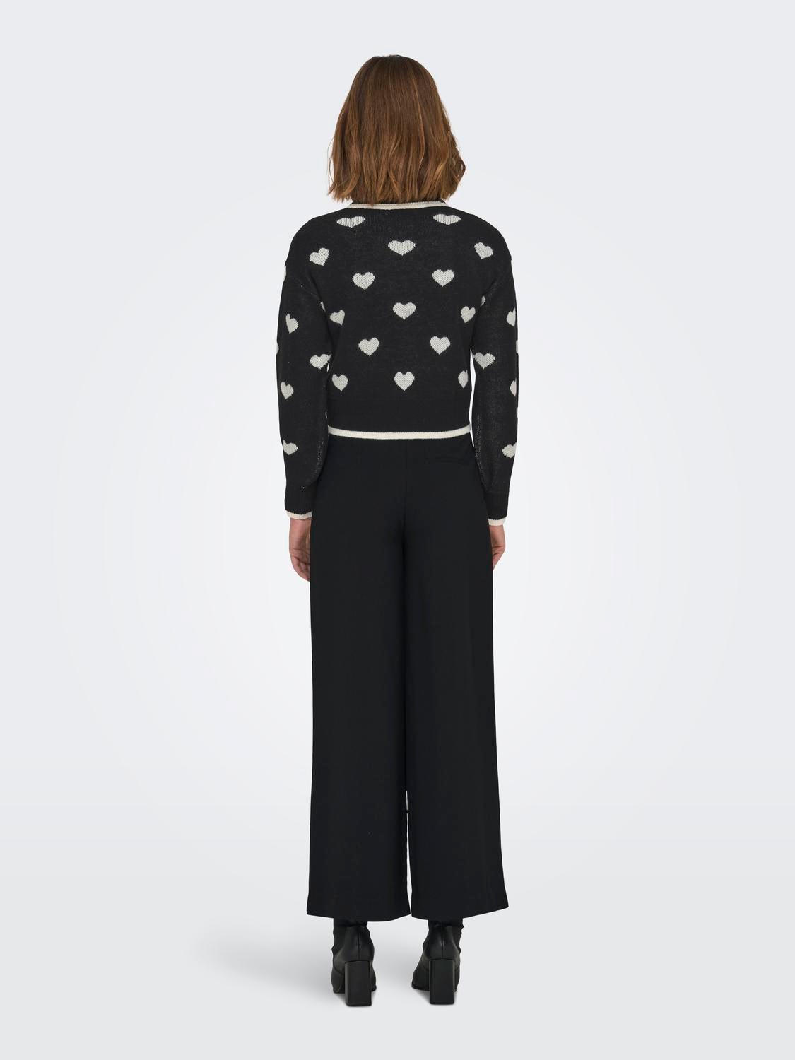 JDYROMANCE Strickpullover Black