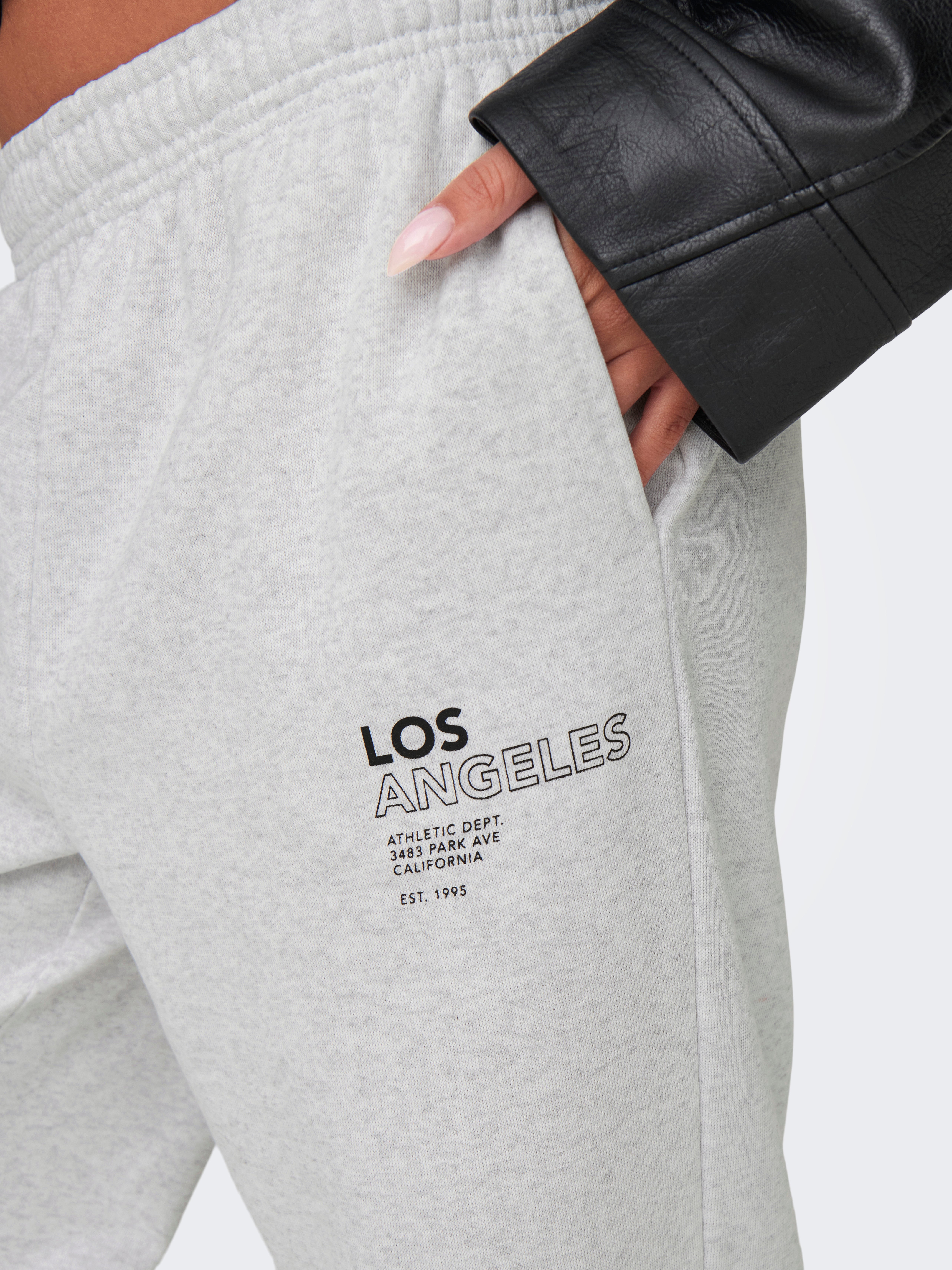 ONLDAZE Weiter Beinschnitt Jogginghose Light Grey Melange