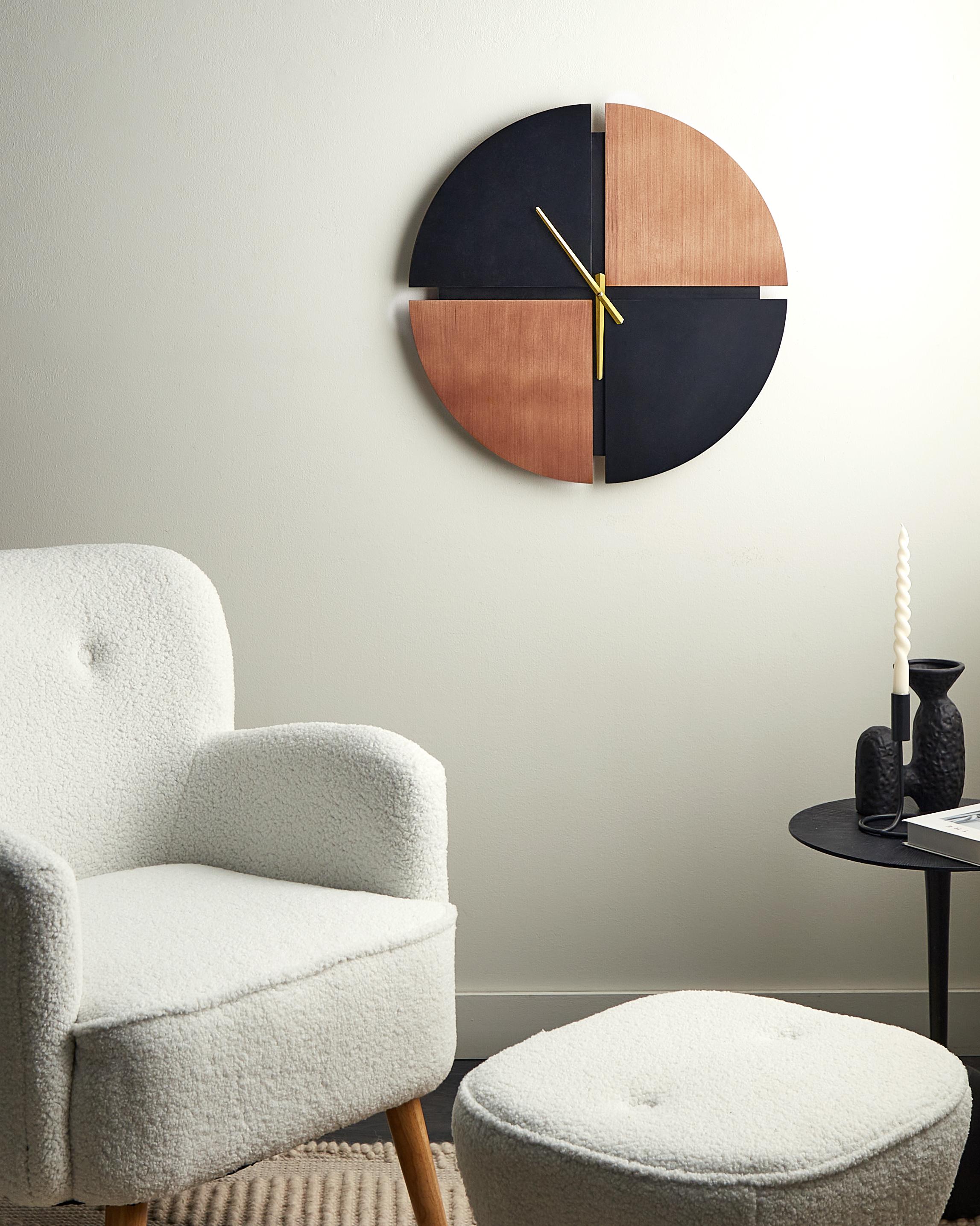 Wandklok ARAMON 60 cm Bruin/zwart