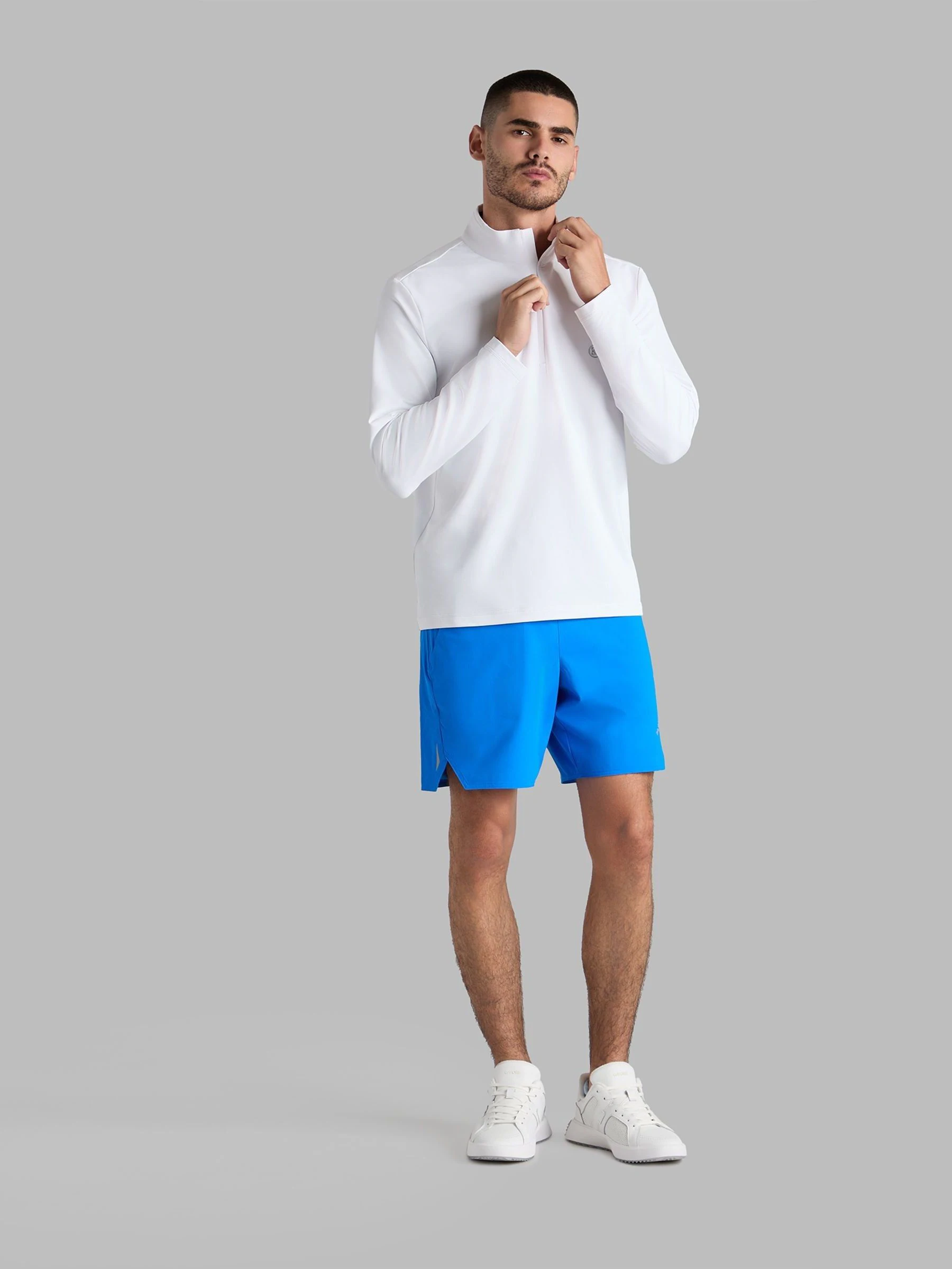 Wit - G/Fore Brushed Back Tech Quarter Zip Pullover Jumper